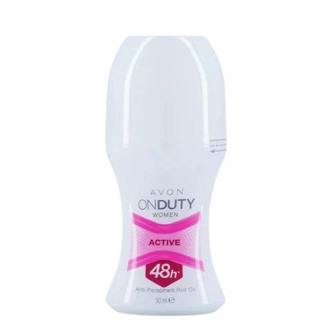 Дезодорант-антиперспірант Активний Захист Avon On Duty Active 48H Anti-persrirant, для жінок, 50 мл, фото 1