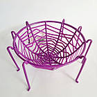 Пластикова тарілка для цукерок з ніжками на Хелловін фіолетова, фото 2