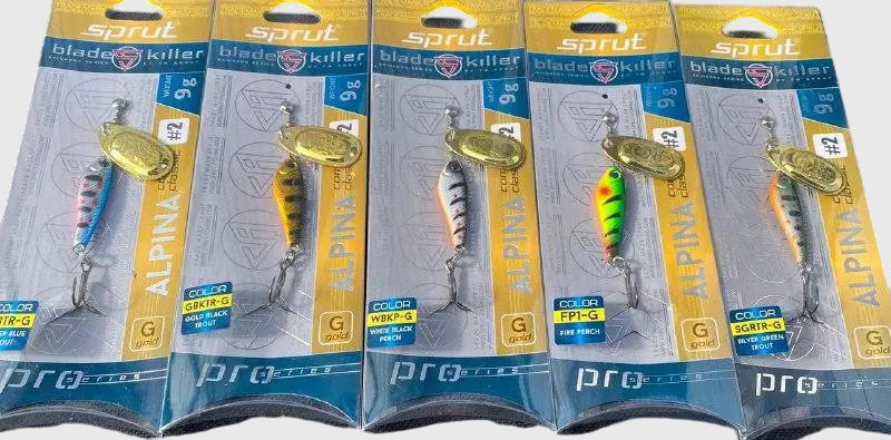 Блешня міноу Вертушка Sprut Alpina Classic Spinner #2 9гр Набір 5шт