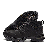 Чоловічі зимові шкіряні черевики WJ Trekking Step Black