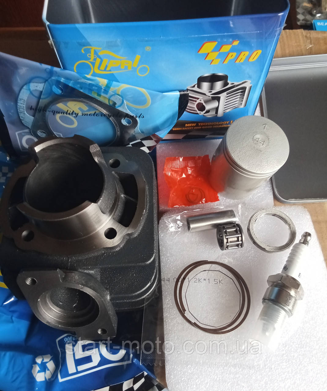 Honda LEAD AF-20 | 33 | 42 (Ø44, p-12) Цилиндр к-кт 65cm3 (фирма Lipal) Япония, фото 1