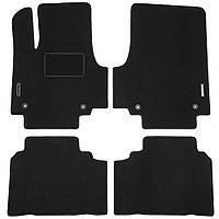 Килимки в салон для Hyundai Ioniq 5 '21-, нерухома консоль, текстильні, чорні (Стандарт)