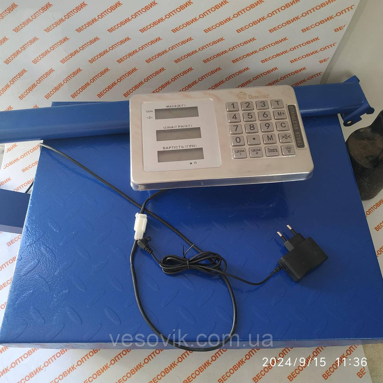 Ваги товарні Domotec TCS-К-2 300кг 500х400мм, фото 1