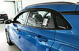 Дефлектори вікон (вітровики) 6шт. Hyundai Kona 2017-2023 (Autoclover/Корея), фото 5