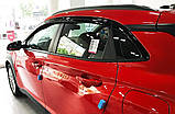 Дефлектори вікон (вітровики) 6шт. Hyundai Kona 2017-2023 (Autoclover/Корея), фото 6