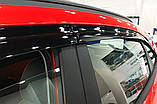 Дефлектори вікон (вітровики) 6шт. Hyundai Kona 2017-2023 (Autoclover/Корея), фото 10