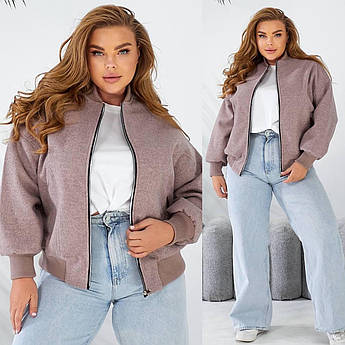 Жіночий кашеміровий бомбер