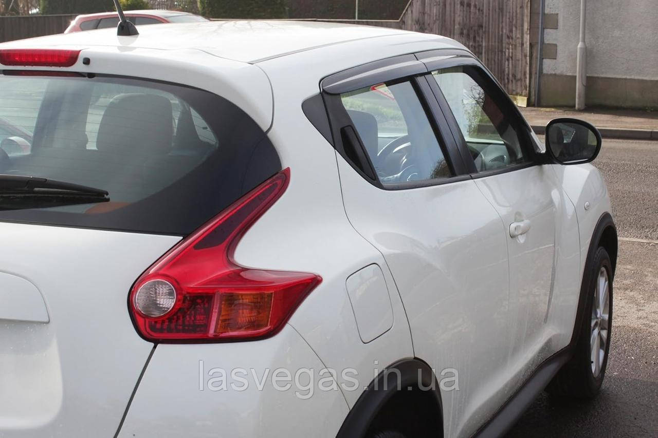 Дефлектори вікон (вітровики) Nissan Juke 2010-2022 (Autoclover/Корея), фото 1