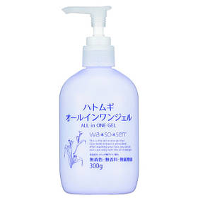 All-in-One Гель з Екстрактом Ячменя Хатомі для комплексного догляду за шкірою обличчя Wa So Sen флакон 300 грам