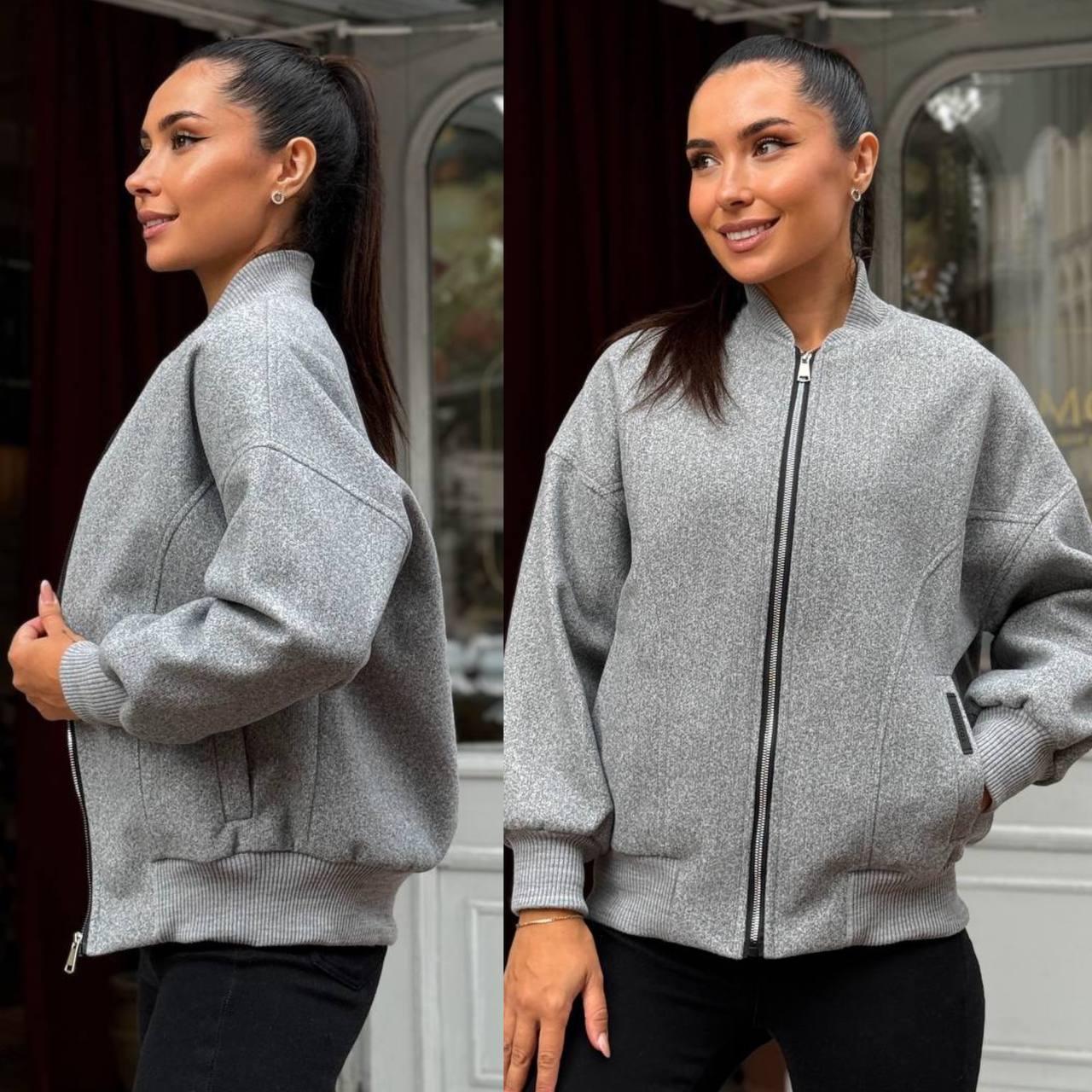 Жіночий кашеміровий бомбер, фото 1