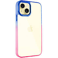 Чохол TPU+PC Fresh sip series для Apple iPhone 13 (6.1") Рожевий / Синій
