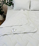 Якісна ковдра 4 сезони на кнопках 200*220 см біла, фото 2