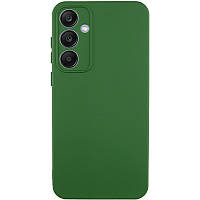 Чохол TPU GETMAN Liquid Silk Full Camera для Samsung Galaxy S24 FE Зелений / Dark green