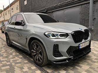 Сплітер BMW X3 G01 M-Sport LCI (2021+) тюнінг обвіс губа спідниця елерон
