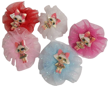 Бантик  з лялькою ЛОЛ на резинці