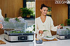 Сушарка для овочів, фруктів та грибів, дегідратор Zeegma Dry Chef Silver, фото 8