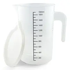 Мірний стакан із кришкою 2000 мл із поліпропілену FoREST