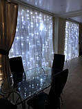 Гірлянда штора водоспад 3х3 метра 320 LED з пультом на USB, Світлодіодна гірлянда сітка 3х3м, Гірлянди led, фото 9
