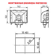 Лампа прямокутна +500°C (лампочка G9 +300°C / 25Вт / 230В) термостійке скло для печі, духовки, мангала, барбекю зони і т.д., фото 4