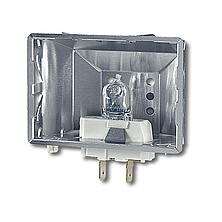 Лампа прямокутна +500°C (лампочка G9 +300°C / 25Вт / 230В) термостійке скло для печі, духовки, мангала, барбекю зони і т.д., фото 3