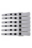 Затискачі для волосся із силіконовою вставкою 6 шт. SPL 964091