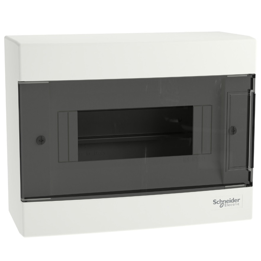 Щиток 8 модулів зовнішній з димчастими дверцятами, Schneider Electric серія Easy9 EU, EZ9EUD108, фото 1
