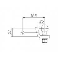 Вставка фаркопа під квадрат 51х51 мм Auto-Hak, вставка в фаркоп квадрат, вставка фаркопа квадрат 51х51 Autohak, фото 2