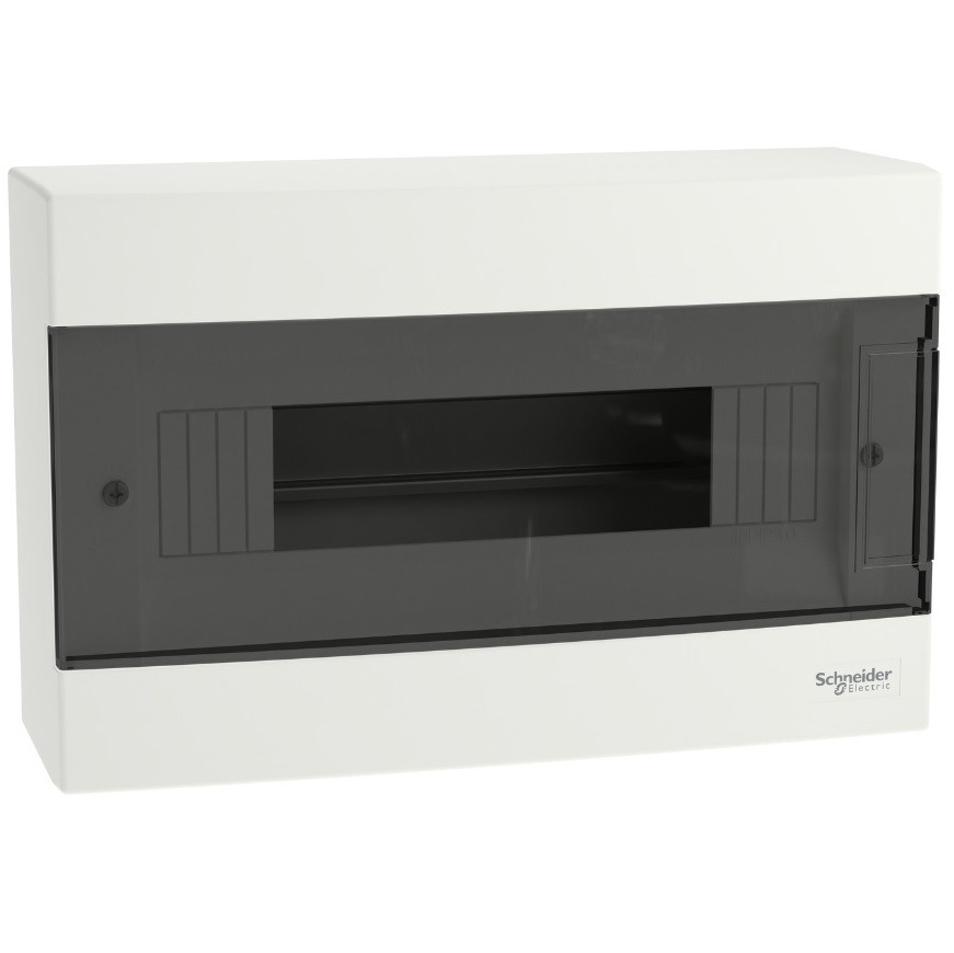 Щиток 12 модулів накладний з димчастими дверцятами, Schneider Electric серія Easy9 EU, EZ9EUC112, фото 1