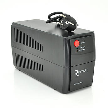 ДБЖ Ritar RTP500 (300W) Standby-L, LED, AVR 1st, 2xSCHUKO socket, 1x12V4.5Ah, plastik Case. ( 300*140*205 ) 3,56 кг Q4