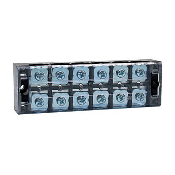 Клемна колодка 6-розрядна TB-4506 45A/600V, переріз дроту 0,5-4,0 мм2, 20 шт в упаковці, ціна за штуку