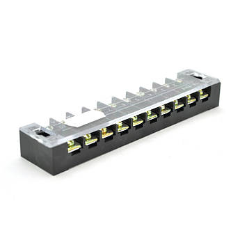 Клемна колодка 10-розрядна TB-2510 25A/600V, переріз дроту 0,5-2,5мм2, 25 шт в упаковці, ціна за штуку