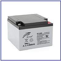 Акумуляторна батарея RITAR AGM RT12-26 12V 26Ah (166х178х125)