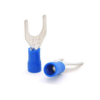 Клема тип "U" 0.5мм, SV2-8, провід 1.5-2.5, ізольована, максимальний струм 27А, під обтискання, латунь, 100 штук в упаковці, ціна