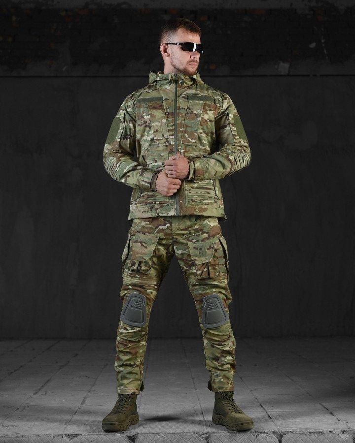 Штурмовий тактичний костюм Multicam військова форма Мультиком куртка та штани з наколінниками - фото 1 - id-p2195827837