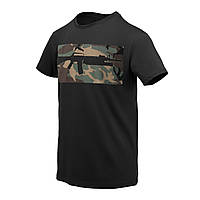 Футболка Helikon-Tex® T-shirt (16/203 Combo) - Black/US Woodland