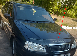Дефлектор капота CHERY Amulet 2003-2011 Мухобійка Чері Амулет