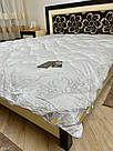 Ковдра сатинова тепла лебединий екопух, фото 3