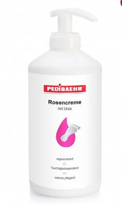 КРЕМ З 10%-НОЮ МОЧЕВИНОЮ ТА ТРОЯНДОВОЮ ОЛІЄЮ ДЛЯ НІГ 500 МЛ (ROSE CREAM), PEDIBAEHR, фото 1