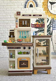 Дитяча велика інтерактивна кухня TK Group 15166 підсвітка парогенератор звуки