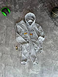 Чоловічий спортивний костюм Nike M2088 сірий, фото 4