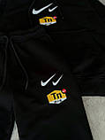 Чоловічий спортивний костюм Nike M2087 чорний, фото 2