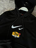 Чоловічий спортивний костюм Nike M2087 чорний, фото 3