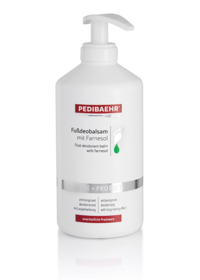 БАЛЬЗАМ З ФАРНЕЗОЛОМ ДЛЯ НІГ 500 МЛ (DEODORANT FOOT BALM), PEDIBAEHR