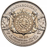 Монета Угорщини 100 форинтів 2024 р. 100 років Національному банку, фото 2