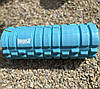 Масажний ролик (роллер) PowerPlay 4025 Massage Roller Синій (33x14см.), фото 8