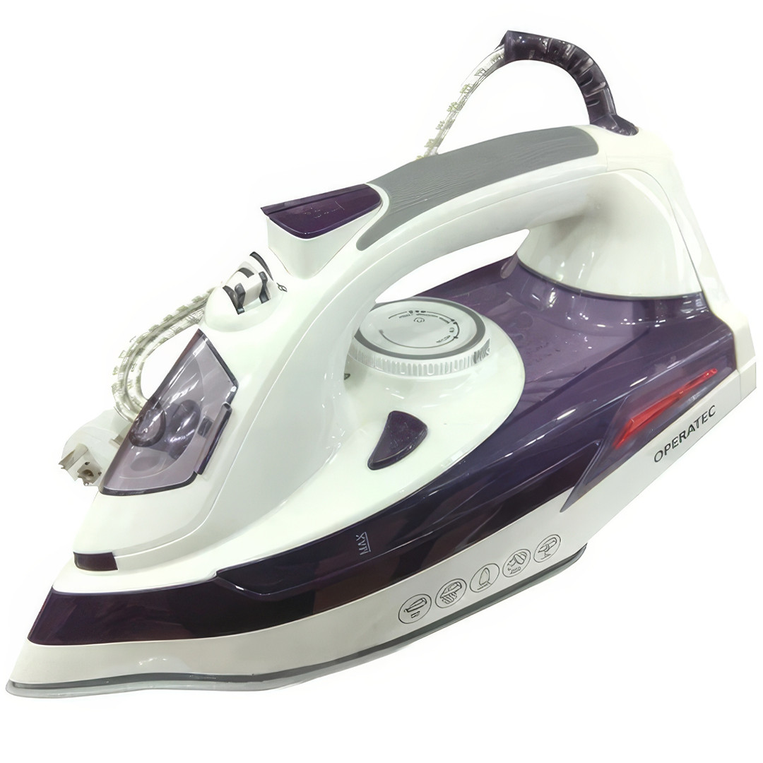 Портативна парова праска з керамічною підошвою 2200Вт Operatec OP-1005 Праска з функцією відпарювання, фото 1