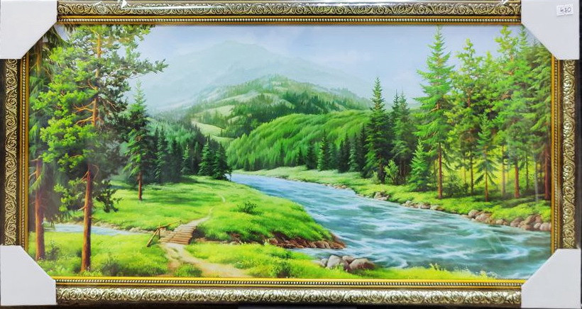 Картина репрудукція "Лісова річка" 70*30см 0915.0008