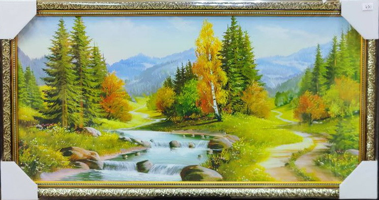 Картина репрудукція "Лісова річка" 70*30см 0915.0007