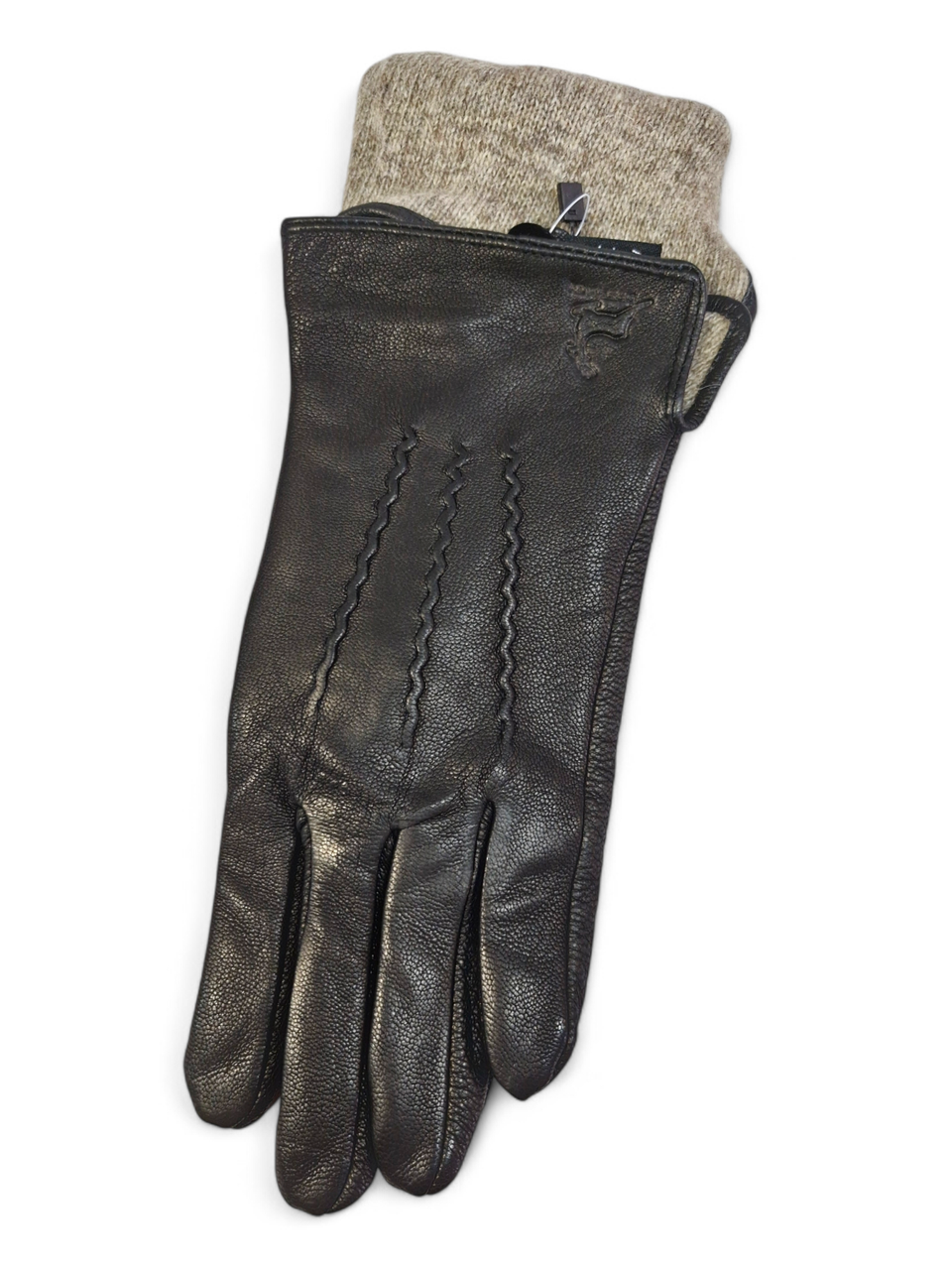 Шкіра оленя натуральна з вовни сітка чоловічі рукавички тільки гуртом, фото 1