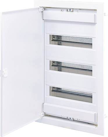 1101027 Щит металопластиковий ECG42 (36+6мод., метал.білі дверцята) ETI, фото 1